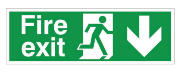 Emergency exit sign
