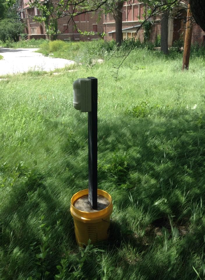PIR motion detector outside