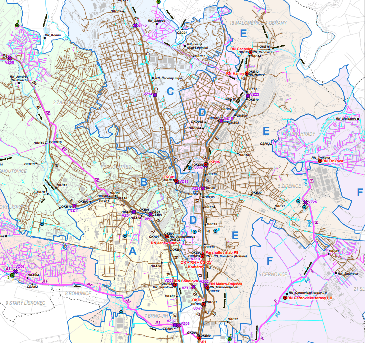 Example of hydrological map